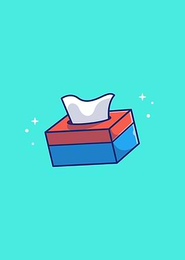 Tissue Paper Box Cartoon