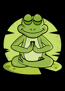 Yoga Frog Lover Meditation