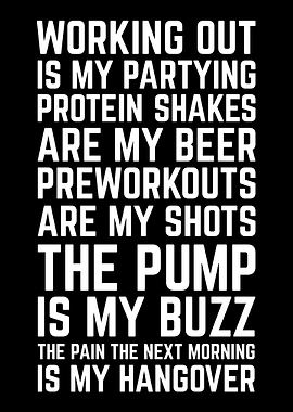 Working Out Is Partying