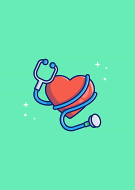 Heart With Stethoscope