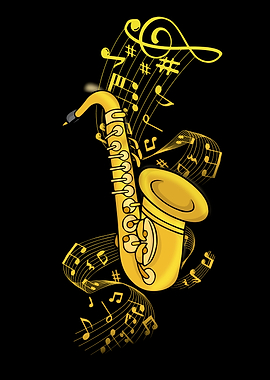 Saxophone Gift Jazz Music
