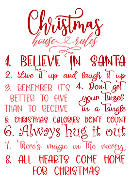 Christmas House Rules