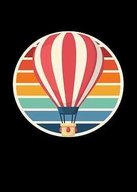 Hot Air Balloon Retro