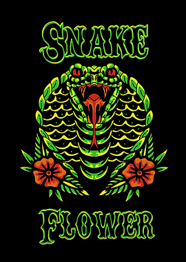 flower green snake