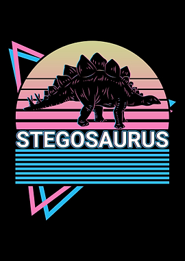 Stegosaurus Dinosaur Retro