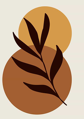 Geometric shape leaf plant