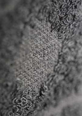 Shower grey towel close up