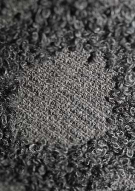 Shower grey towel close up