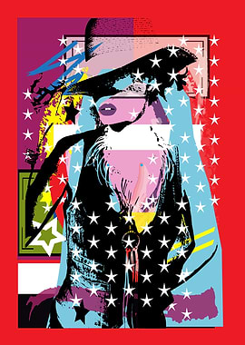 Cowgirl silhouette with co