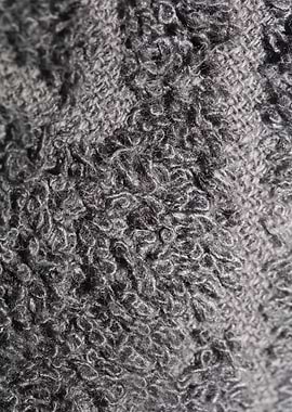 Shower grey towel close up