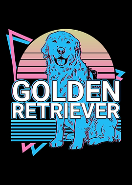 Golden Retriever Retro