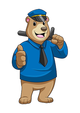 Bear Police Police hat