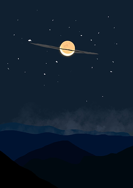 Moon Dressed Up as Saturn