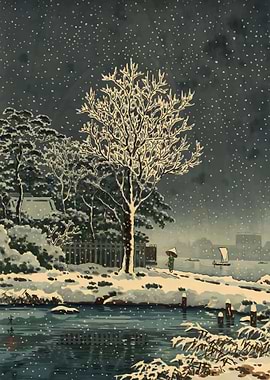 Snowing Landscape