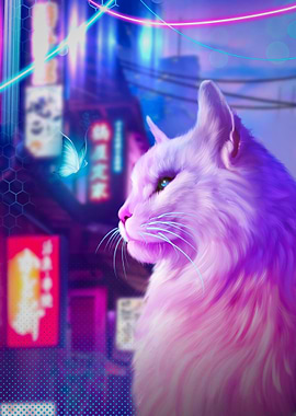 Cyberpunk cat