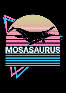 Mosasaurus Dinosaur Retro