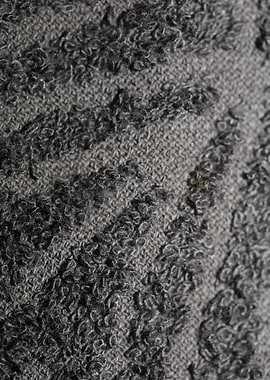 Shower grey towel close up