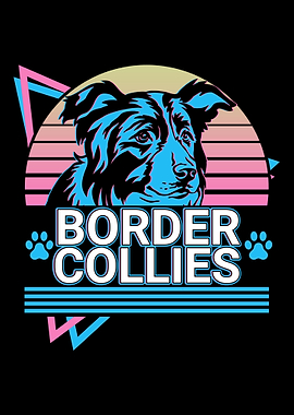 Border Collies Retro