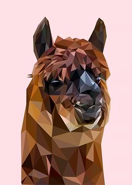 Geometric art Alpaca