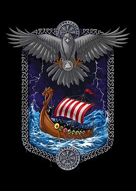 Norse Pagan Viking Ship