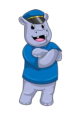 Hippo Police Police hat