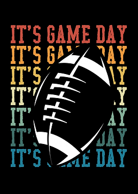 Its game day color footbal