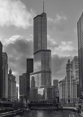 Trump Tower Black white