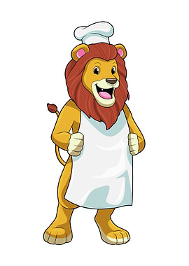 Lion Cook Chef hat