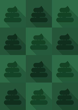 Poop Icons Art Green 6