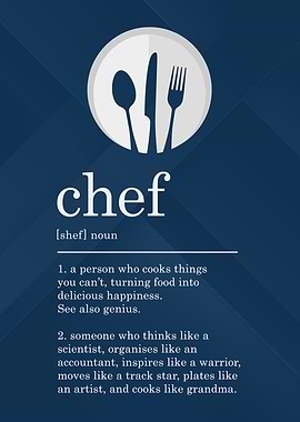 Funny Chef Definition Cook