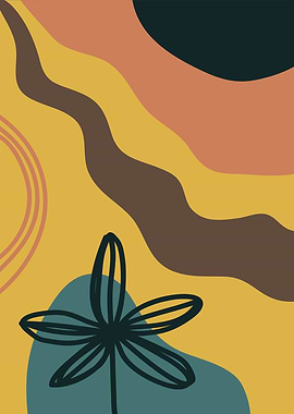 contemporary art flower