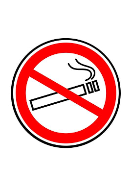 No Smoking Red Circle Sign