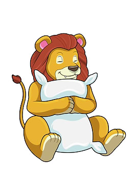 Lion Sleeping Pillow