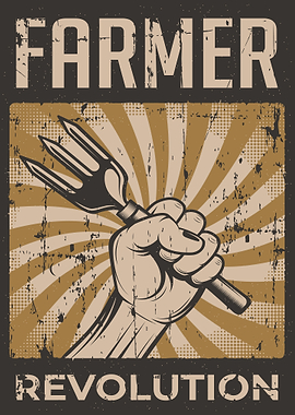 Farmer Revolution Poster