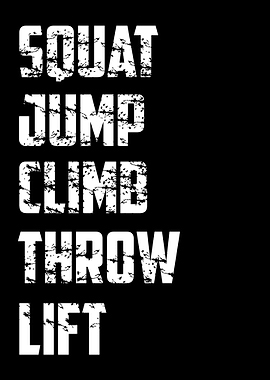 Squat Jump Climb Throw
