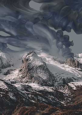 the mountain is transforme