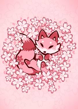 Cherry Blossom Fox