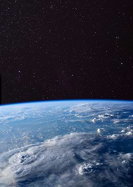 Thunderstorms over the sea