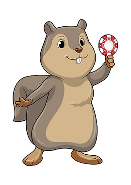 Squirrel Poker Poker chips