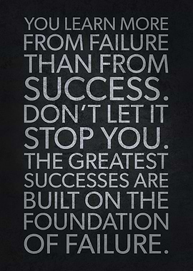 Success Built On Failure