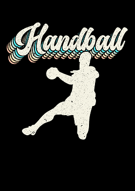 Retro Handball Player