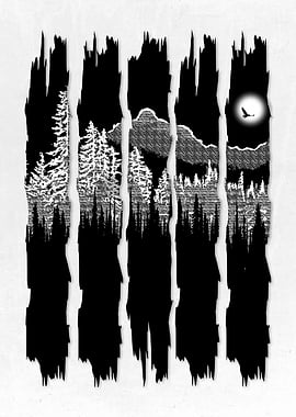 Mountains and Forest