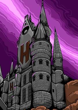 Old castle illustration