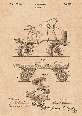 1881 Roller Skate
