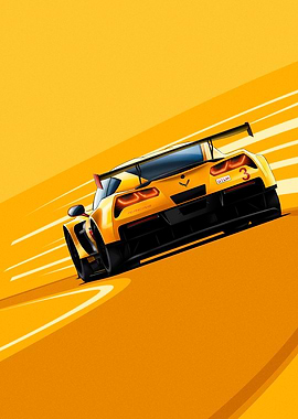 Corvette C7 R Race Car