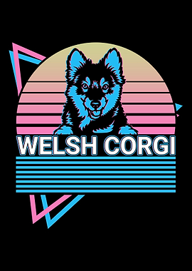 Welsh Corgi Retro