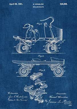 1881 Roller Skate
