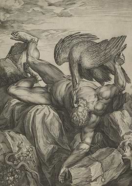 Prometheus Chained On Rock
