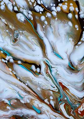 Abstract acrylic painting