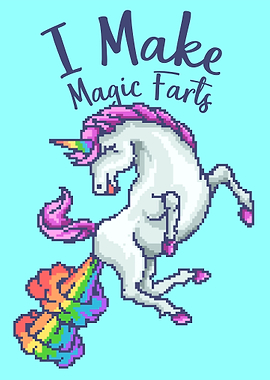 Unicorn rainbow pixel art